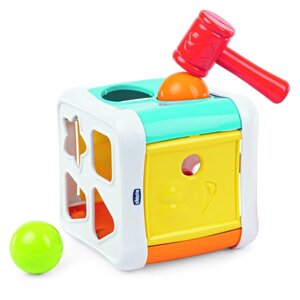 Игрушка-сортер 2 в 1 Кубик 10м+ (Chicco, Италия)