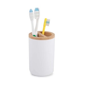 Подставка для зубных щеток "Бамбук" белый Альтернатива