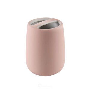 Подставка для зубных щеток керамика Soft розовая, Аквалиния