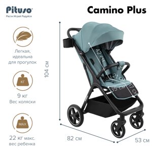 Прогулочная коляска Pituso Camino Plus, green