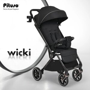 Прогулочная коляска Pituso Wicki Black/Черный