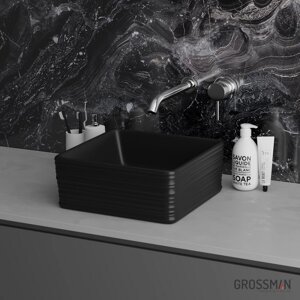 Раковина Grossman GR-3026BM черная (39,5 см)