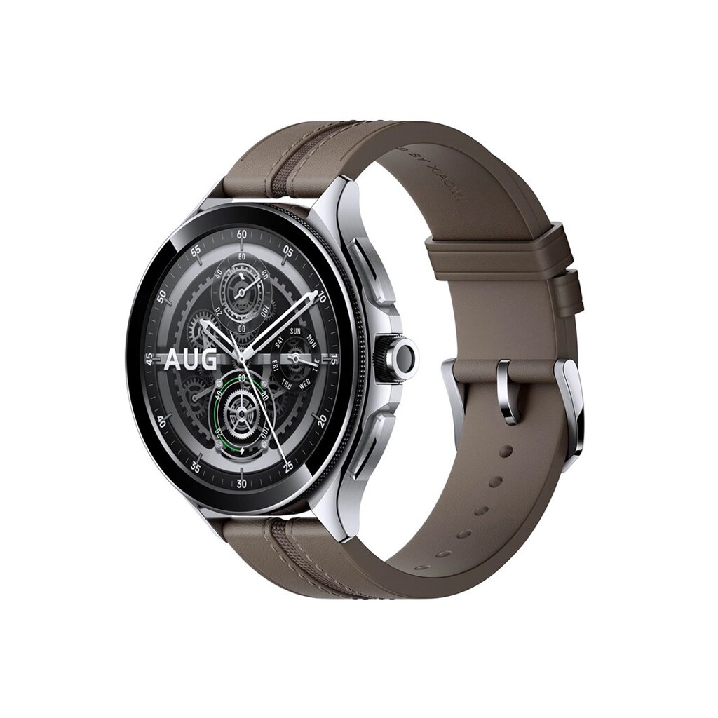 Смарт часы Xiaomi Watch 2 Pro-Bluetooth Silver Case with Brown Leather Strap от компании МИР ДОМА - фото 1