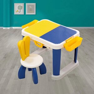 Стол + стул с платформой для конструирования (Pituso, Испания)