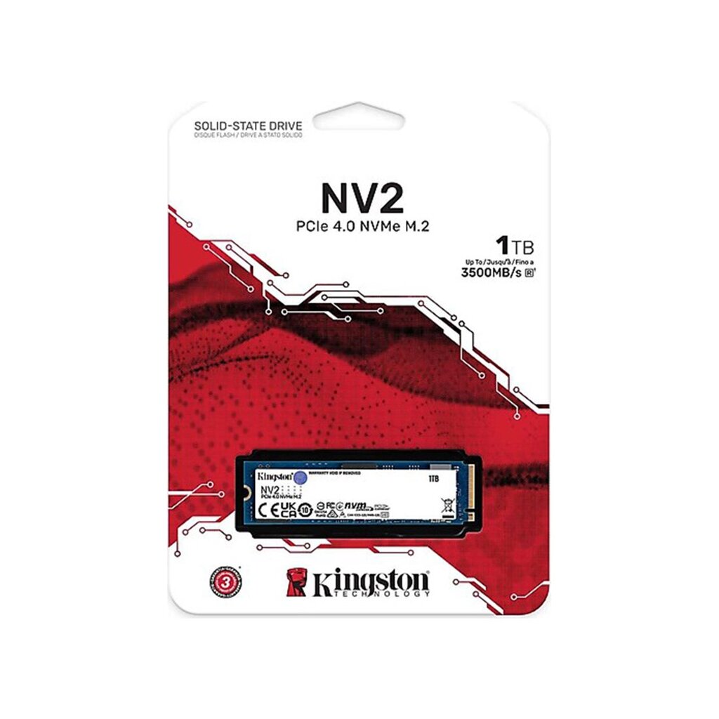 Твердотельный накопитель SSD Kingston NV2 SNV2S/1000G M. 2 NVMe PCIe 3.0x4 от компании МИР ДОМА - фото 1