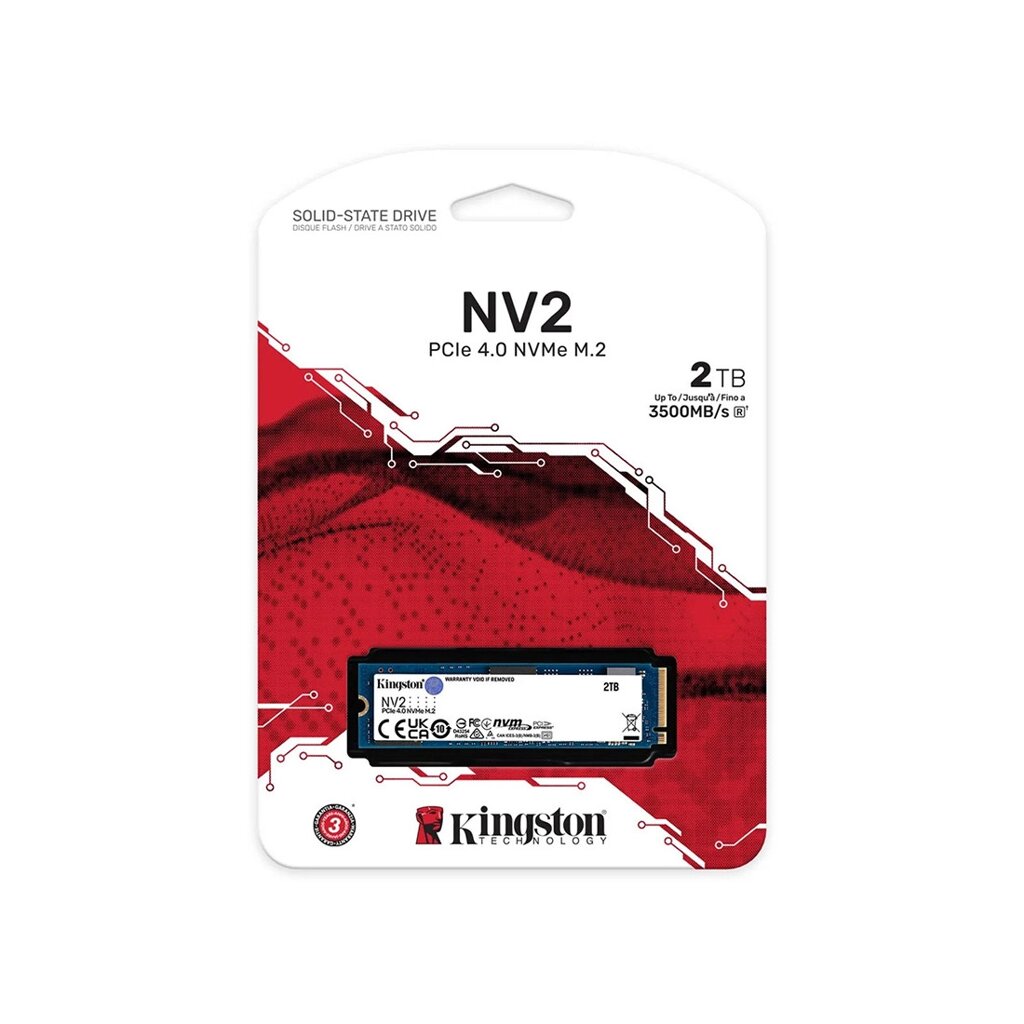 Твердотельный накопитель SSD Kingston NV2 SNV2S/2000G M. 2 NVMe PCIe 3.0x4 от компании МИР ДОМА - фото 1