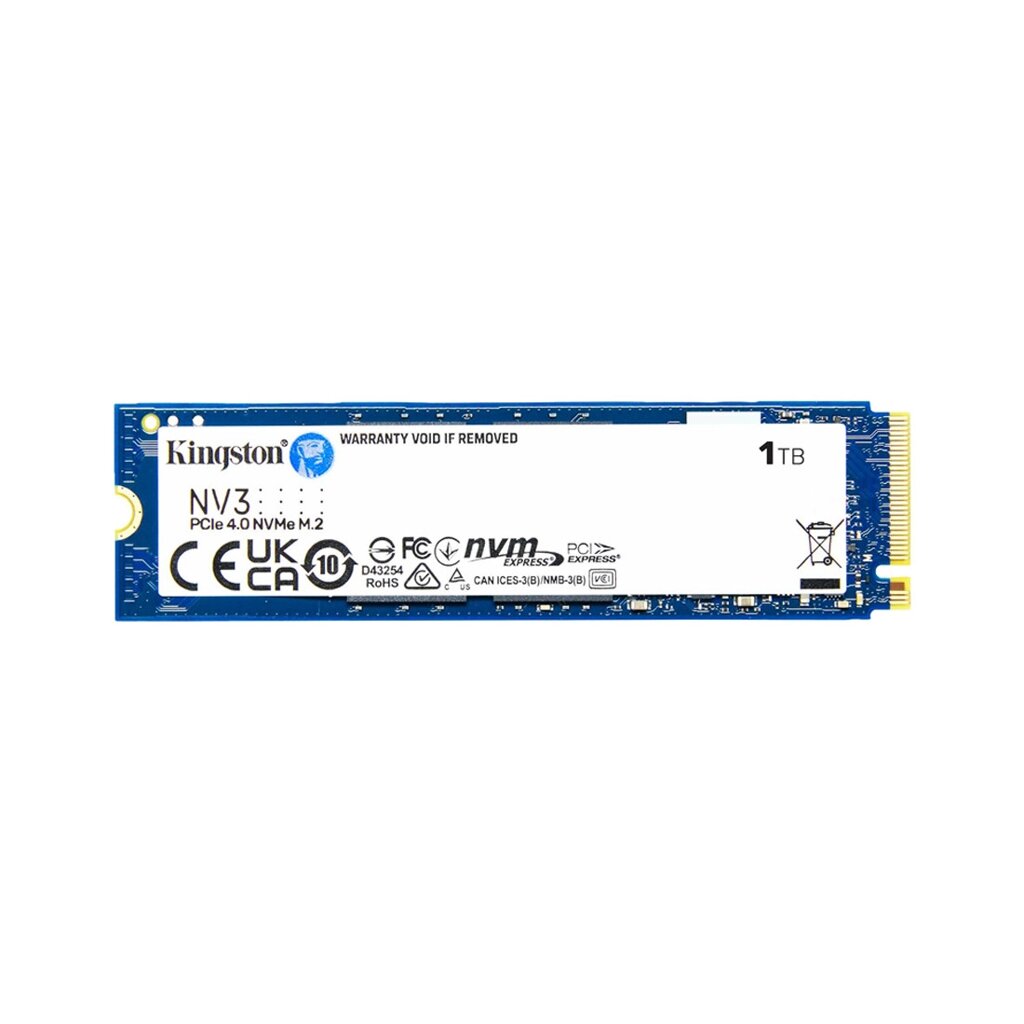 Твердотельный накопитель SSD Kingston NV3 SNV3S/1000G M. 2 NVMe PCIe 4.0x4 от компании МИР ДОМА - фото 1