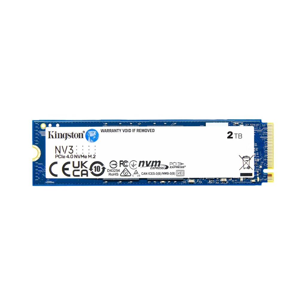 Твердотельный накопитель SSD Kingston NV3 SNV3S/2000G M. 2 NVMe PCIe 4.0x4 от компании МИР ДОМА - фото 1