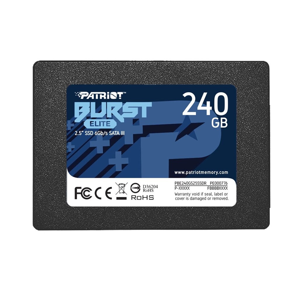 Твердотельный накопитель SSD Patriot Burst Elite 240GB SATA от компании МИР ДОМА - фото 1