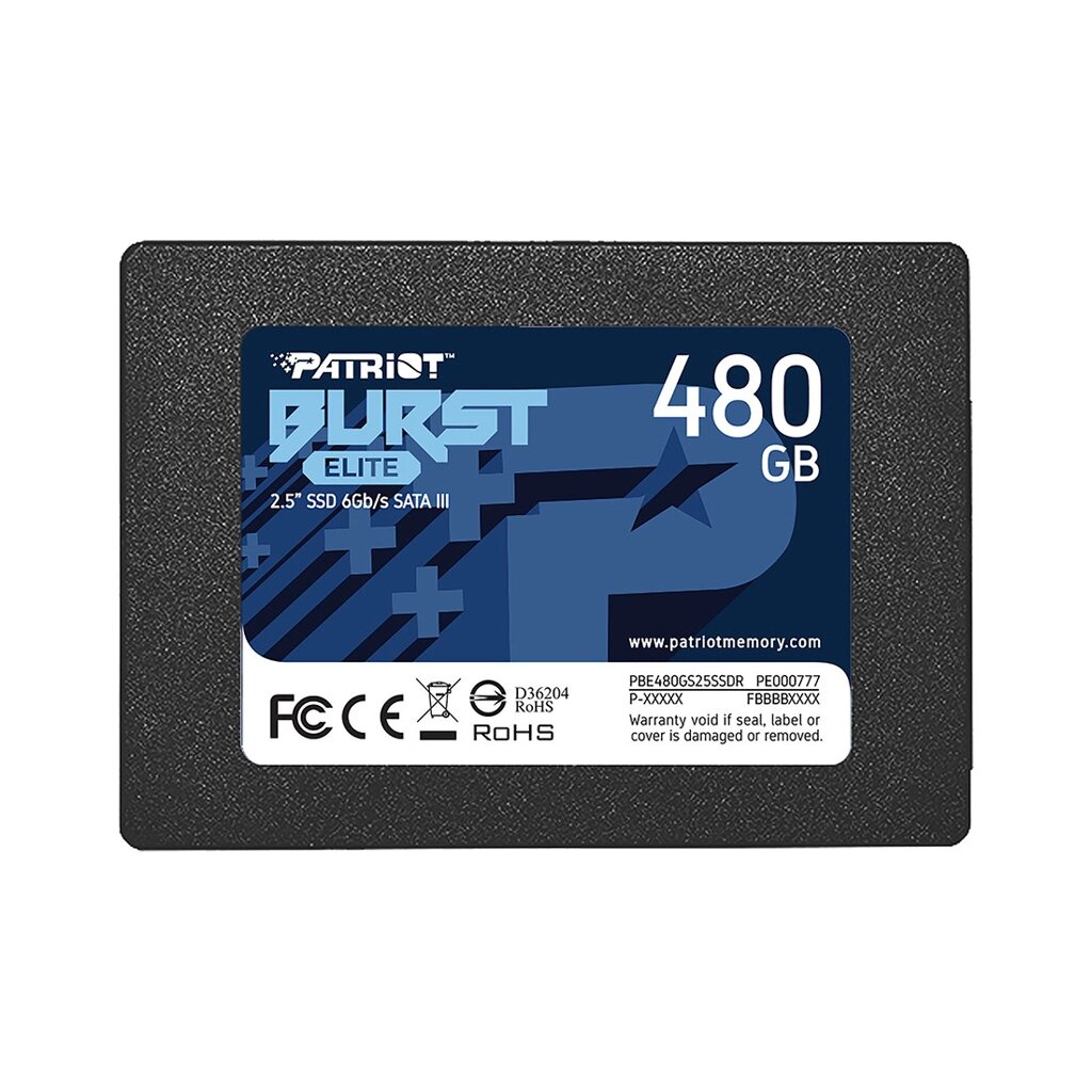 Твердотельный накопитель SSD Patriot Burst Elite 480GB SATA от компании МИР ДОМА - фото 1