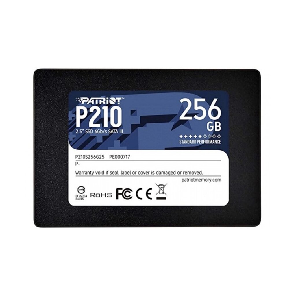 Твердотельный накопитель SSD Patriot P210 256GB SATA от компании МИР ДОМА - фото 1