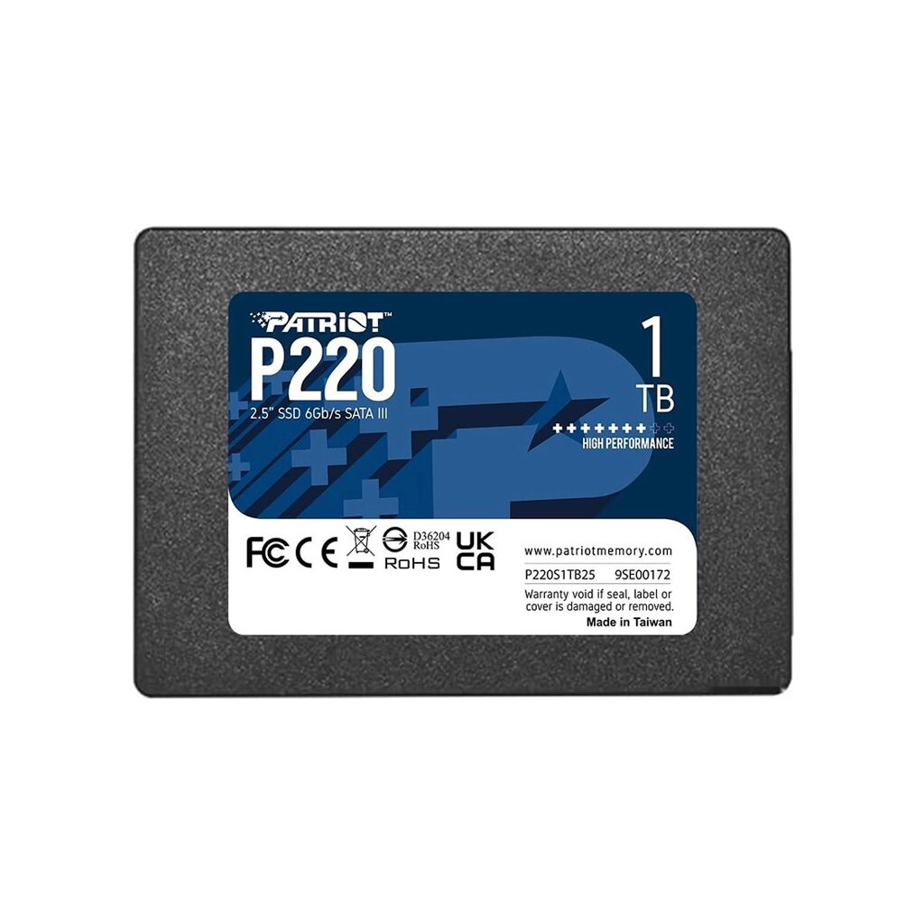 Твердотельный накопитель SSD Patriot P220 1TB SATA III от компании МИР ДОМА - фото 1