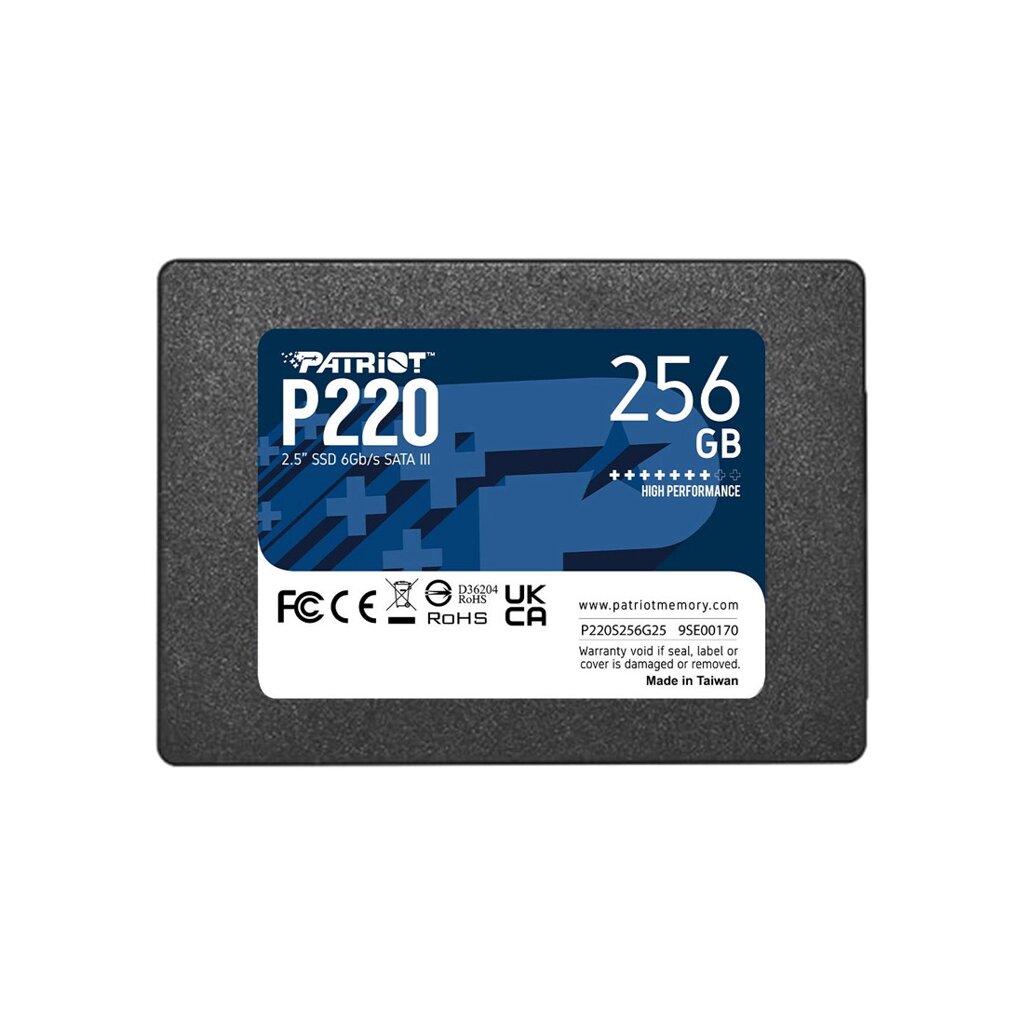 Твердотельный накопитель SSD Patriot P220 256GB SATA III от компании МИР ДОМА - фото 1