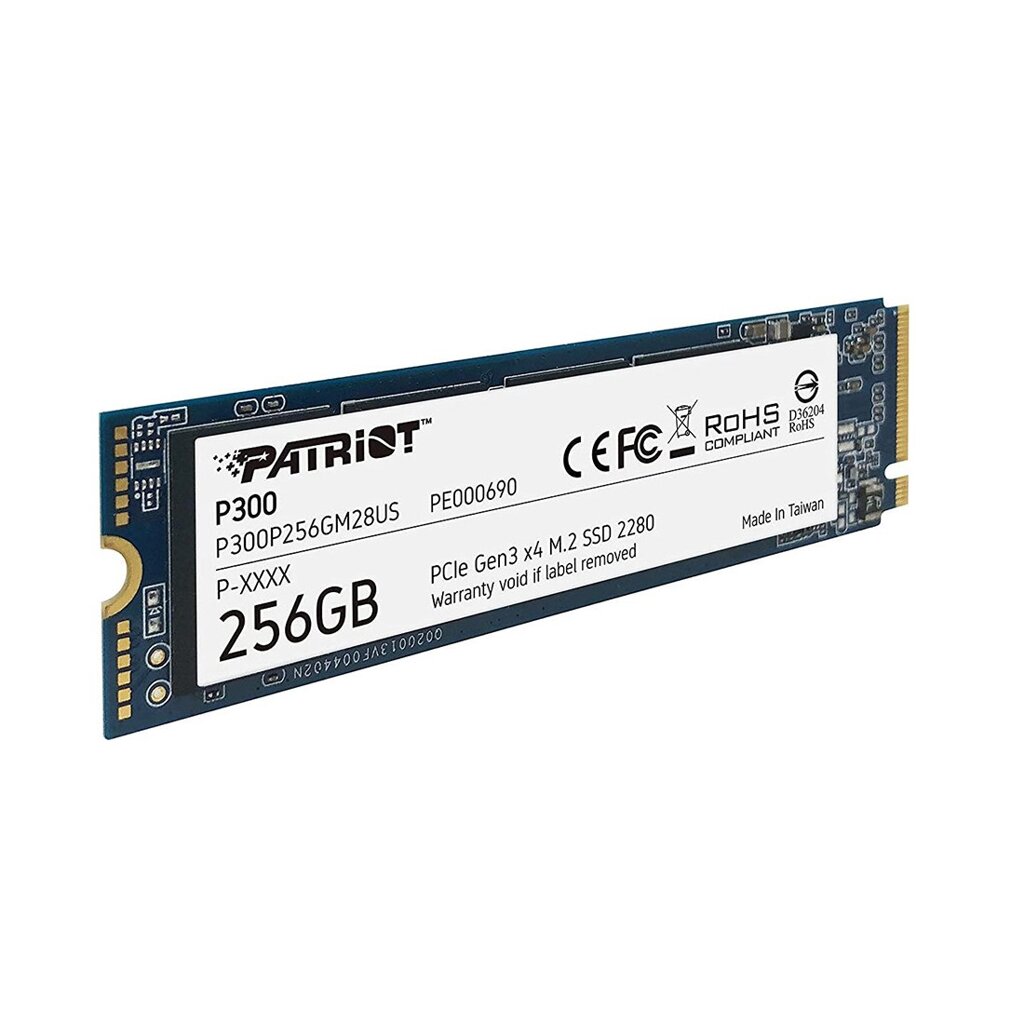 Твердотельный накопитель SSD Patriot P300 256GB M. 2 NVMe PCIe 3.0x4 от компании МИР ДОМА - фото 1