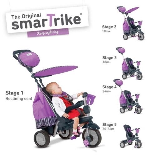 Велосипед Splash Purple c 10 мес. (Smart Trike, Израиль) от компании МИР ДОМА - фото 1