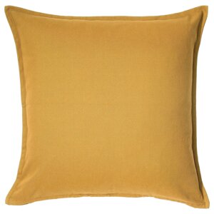Чехол на подушку 50х50 ГУРЛИ золотисто-желтый ИКЕА, IKEA