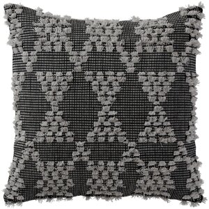 Чехол на подушку аннамэтте 50х50 серый/черный икеа, IKEA