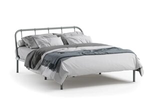 Двуспальная кровать Мира (О) 120х200 см, серый