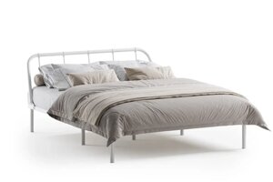 Двуспальная кровать Мира (О) 140х200 см, белая