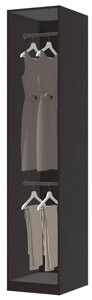 Гардероб ПАКС черно-коричневый 50x58x236 см ИКЕА, IKEA