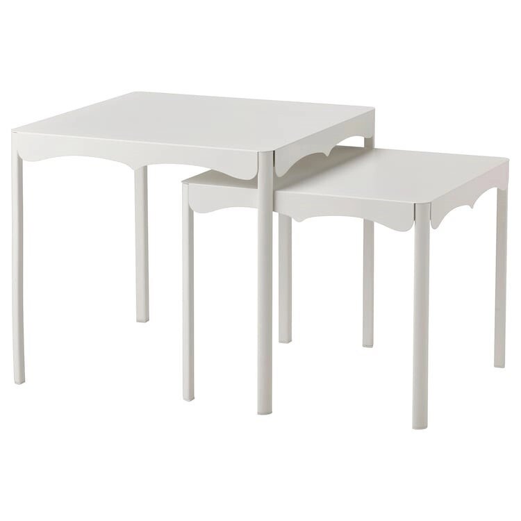 Комплект столов  ХЕМБЬЮДЕН  2 шт, белый ИКЕА, IKEA от компании "IDEA HOUSE" - служба доставки мебели и товаров - фото 1