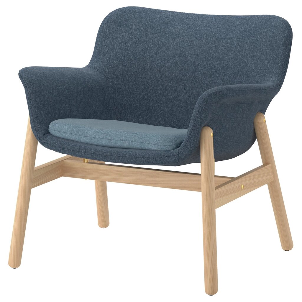 Кресло c высокой спинкой ВЕДБУ синий ИКЕА, IKEA от компании "IDEA HOUSE" - служба доставки мебели и товаров - фото 1