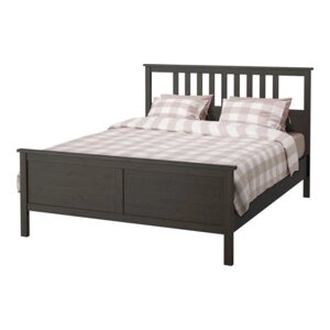 Кровать ХЕМНЭС черно-коричневый 160х200 Лурой ИКЕА, IKEA