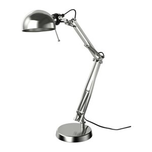 Лампа рабочая ФОРСО никелированный ИКЕА IKEA