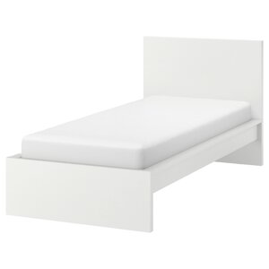 Кровать каркас МАЛЬМ белый 90х200 Лурой ИКЕА, IKEA