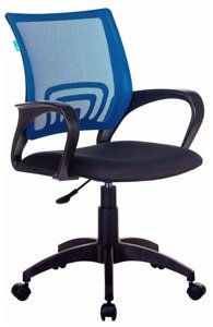 Кресло рабочее Бюрократ синий / черный