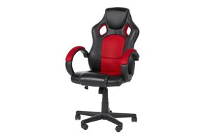 Кресло рабочее Max, черный, красный 63х108х69 см