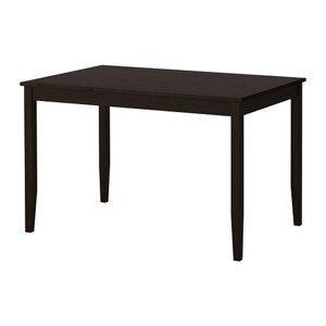 Стол ЛЕРХАМН 118x74 см черно-коричневый ИКЕА, IKEA