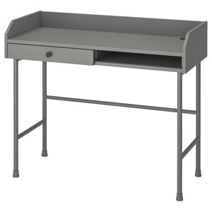 Стол письменный ХАУГА серый 100x45 см ИКЕА, IKEA