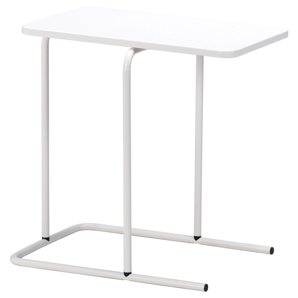 Придиванный столик РИАН белый 55x40 см ИКЕА, IKEA от компании "IDEA HOUSE" - служба доставки мебели и товаров - фото 1