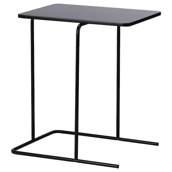 Придиванный столик РИАН черный 55x40 см ИКЕА, IKEA от компании "IDEA HOUSE" - служба доставки мебели и товаров - фото 1