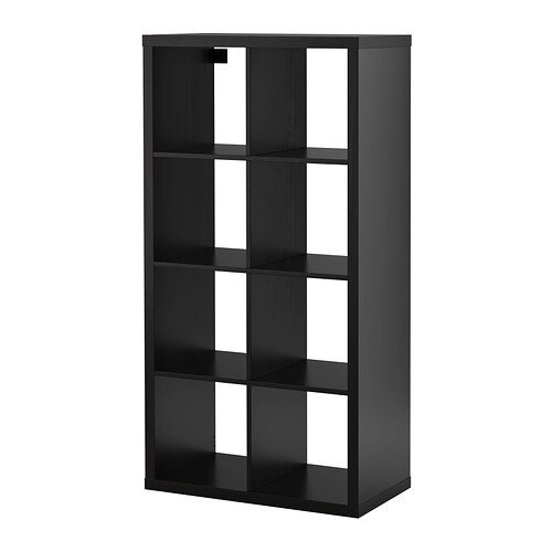 Стеллаж КАЛЛАКС черно-коричневый ИКЕА, IKEA от компании "IDEA HOUSE" - служба доставки мебели и товаров - фото 1