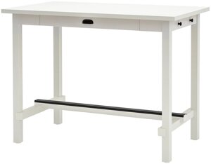 Стол барный нордвикен белый 140x80 см икеа, IKEA