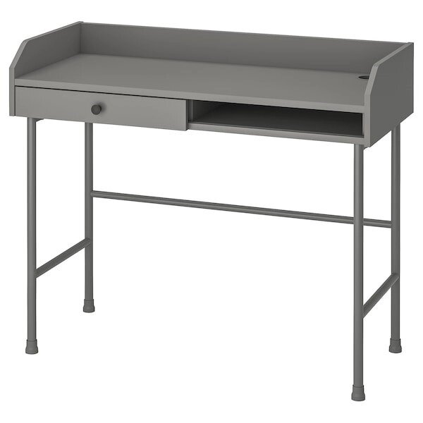 Стол письменный ХАУГА серый 100x45 см ИКЕА, IKEA от компании "IDEA HOUSE" - служба доставки мебели и товаров - фото 1