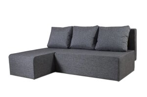 Угловой диван-кровать Крит, тёмно-серый