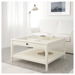 Журнальный стол лиаторп белый 93х93 см икеа, IKEA