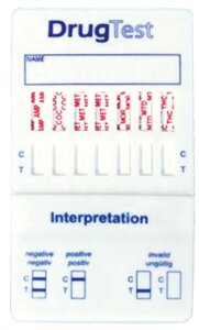 Тест-кассета наркотест на 7 наркотических веществ (MOP/THC/TRA/EDDP/BZO/MDPV/K2)