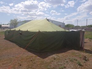 Палатка армейская 7.7 х 11м. 40 местная зимняя+Пушка в подарок! Доставка бесплатная!