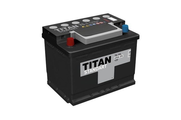 Аккумулятор TITAN Standart 75 (+) (0911) от компании Vita-Avto - фото 1