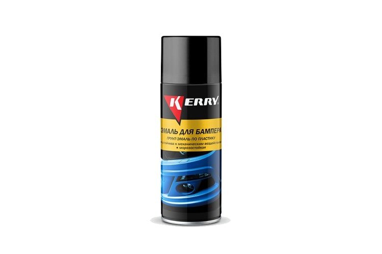 Эмаль для бампера KERRY KR9612 (черная) 520мл. от компании Vita-Avto - фото 1