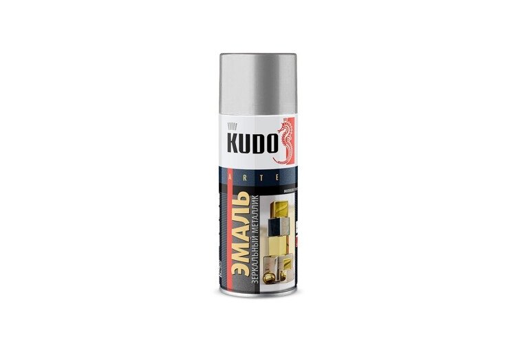 Эмаль металлик универсальная KUDO KU1033 520мл. (хром зеркальный) от компании Vita-Avto - фото 1