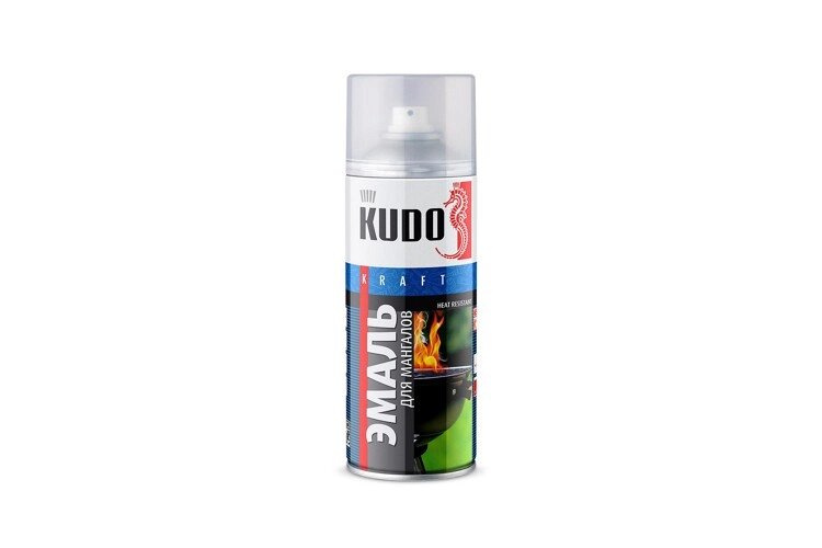 Эмаль термостойкая для мангалов KUDO KU5122 520мл. (чёрная) (12шт) от компании Vita-Avto - фото 1