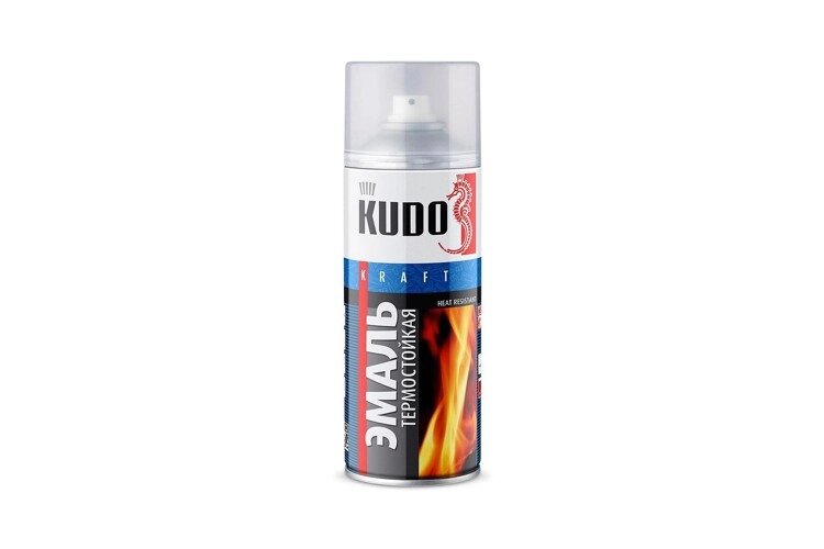 Эмаль термостойкая KUDO KU5005 520мл. (красная) от компании Vita-Avto - фото 1