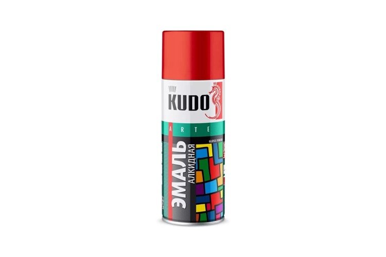 Эмаль универсальная KUDO KU10042 520мл. (темно красная) от компании Vita-Avto - фото 1