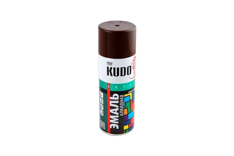 Эмаль универсальная KUDO KU1012 520мл. (коричневая) от компании Vita-Avto - фото 1