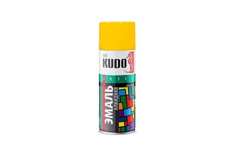 Эмаль универсальная KUDO KU1013 520мл. (желтая) от компании Vita-Avto - фото 1
